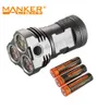 Clearance Sales: Manker MK34 8 000 Lumens Pocket Kraftfull ficklampa + 3x High Drain 3100mAh 18650 Uppladdningsbara batterier (30a) Y200727