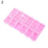 12 Grids Clear Empty Nail Art Tips Beads Decor Jewelry Storage Box Holder Case