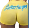 12 couleurs lettre imprimée femme sport shorts pour dames d'été décontracté hanche fitness mini vêtements d'entraînement sexy dhl8576061