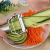 Roestvrij staal Aardappel komkommer Wortelrasp Julienne Peeler Groenten Fruitschiller Dubbele Schavende Grater Keuken Gadget