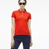 ワニの刺繍の女性の夏の柔らかい通気性綿のポロシャツ2020新しい到着8色サイズS-XL