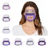 Maschera per labbra trasparenti 2 in 1 con visiera visibile rimovibile Visiera protettiva antipolvere Maschere di design sordomuto PET RRA3344