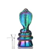 Hookahs Snake Glass Bong Animal Water Pipes 2.4inch kleurrijke hookahs bongs met kom oil dab rig