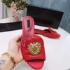 Verano para mujer, playa, zapatillas con fondo rojo, sandalias de diseñador para mujer, sandalias planas de moda, zapatillas de alta calidad 35-43