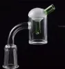 DHL 4mm Thick Bottom 45 90 Quartz Banger With Glass Colored Carb Cap Flat Top 10mm 14mm 18mm For Glass Bong Dab Rigs