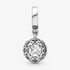 Nowy przylot 100% 925 Sterling Srebrny Otwartej Ball Ball Ball Charm Fit Fit Oryginał Europejski urok bransoletki biżuteria mody Acceso336j