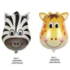 6pcs Party Theme Animal Ballons Jungle Party Zoo Helium Foil Air Balloon Kids Birthday Party Decorations Baloon Kit Balon