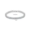 925 Sterling Silver 5mm Cubic Zirconia Tennis Iced Out Armband Chain Crystal Wedding Party Jewelry for Women302m