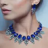 jewelry set necklace earrings multicolor