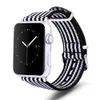 Para Apple Watch banda Rainbow Nylon correa Diseño Telas Reemplazo Serie SE 6/5/4/3/2/1 Hebilla de acero inoxidable envío gratis