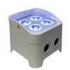 12PCs batteri LED par kan lyser 4X18W RGBWA UV 6In1 DMX Wireless Akku Uplighting DJ Disco Stage Pro Light för bröllop med fodral