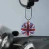 Bling Car Rear View Mirror Pendant Crystal Ball Rhinestone Hanging Ornament For Mini Cooper Car Charm Decoration Accessories290N