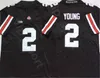 American College Football Wear College Ohio State Buckeyes Football 2 J.K Dobbins Trikot 2 Chase Young University Uniform Atmungsaktive Stickerei und Nähte Rot Bl