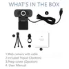 Xiaomiyoupin Imilab Webcam Full HD 1080p Video Samtal Webkamera med Mic Plug and Play USB Laptop Notebook Monitor Web Camera med stativ