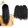 Natural Wave Faliste Ludzkie Włosy Ponytail Clip in Extensions Dwulebialny NaturalColor Slostring Remyhair