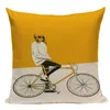 Nordic geometryczna dekoracyjna obudowa poduszki żółty pasek rzut poduszka okładka ananasa dekoracje domowe sofa Poduszki Covers CoJin12014