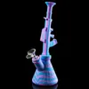 Newest Silicone Water Bong Removable hookah bongs with glass filter bowl silicone dab rig for smoke unbreakable