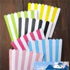 60pcslot Popcorn Boxes Striped Paper Movie Popcorn Favor Boxes Goody Bags Cardboard Candy Container Yellow och Red8705623