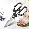 Stainless Steel Kitchen Scissors Shears With Blade Cover Multifunction Food Meat Vegetable Fruit Slicers Cutters Kitchen Tools DBC BH3885