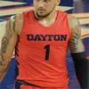 O basquete universit￡rio usa camisa de basquete personalizada Dayton Flyers Jhery Matos Dwayne Cohill Drew Swerlein Camron Greer Retro Men Women