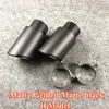 1 Piece Top Quality Glossy black Carbon fiber Exhaust Pipe Fit for all cars ABS Matte Stainless Steel Muffler Tip