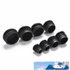 Hurtownie- 10 sztuk Czarny Plastikowy Meble Nogi Plug Krzeseł Nogi Pognobilanie stóp Końcowe Czapki Wkładki Wkładki Wkładki Bung Do Round Rury Rurki 8 Rozmiary 16-35mm