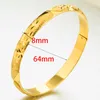 Gold Farbe 6 teile/los Äthiopischen Schmuck Armreifen Dubai Gold Schmuck Armreifen Für Frauen Afrikanische Armreifen Armbänder für Frauen Geschenke CX26550258