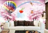 wallpapers Foto feita sob encomenda para paredes 3d mural Floresta Fantasia Árvore Balão animal bonito dos desenhos animados Crianças Kids Room Quarto Mural papéis de parede