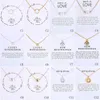 Neue Ankunft Charm Multi-Styles Anhänger Halskette mit Karte für Frauen Modedesigner Ohrring Schmuck Geschenke