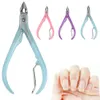 3 Färg Nail Cuticle Nipper Rostfritt Stål Tweezer Clipper Dead Skin Remover Scissor Plier Manicure Nail Art Tool