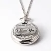 Pocket Watch To My Son I LOVE YOU FOREVER for Children039s Day Kids Child Boy039s Birthday Gift Fob Necklace Watches Fl1355834