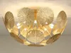 LED Belysning Hängsmycke Lampor Inomhusbelysning Kreativ lyx Lotus Leaf New Chinese Ceil Light Hotel Gästrum Clandelier myy