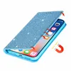 Glitter Power Lederen Telefoon Magnetische Flip Stand Cover Case voor Samsung Note20 Plus A51 A71 5G A11 A21 A21S A31 A70E