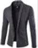 Koreanska män trench coat grå svart män stil casual jackor för nedbrytning krage cardigan mens överrock 2020 ny höst q830