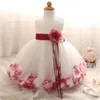 Robe de fille de fleur pour mariage bébé fille 110 ans