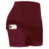 2020 Active Quick Dry Athletic Skorts Lightweight Skirt With Pockets Pencil Skirts With Shorts Inner Running Tennis Golf Wear