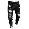 Erkekler Giysiler 2020 Hip Hop Sweatpants Skinny Motosiklet Denim Pantolon Fermuar Tasarımcı Siyah Kot Mens Casual Erkek Kot Pantolon CX200727