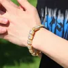 14K vergoldetes 12 5mm Baguette-Tennis-Armband für Herren, Soild Real Iced Diamond, Hip-Hop-Schmuck für Männer und Frauen, Geschenke253j