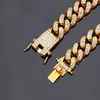 2020 Goud Zilver Armbanden Sieraden Diamond Iced Out Miami Cubaanse Link Chain Armband Heren Hip Hop Sieraden