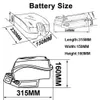 Co-well e-bike batterie tige de selle grenouille Style 48V Lithium-ion vélo 36V 52V pour 1000W 750W 500W moteur de vélo électrique