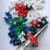 Stock in de hand! Delicate 10 mm 14 mm 18 mm gewricht plastic K clip met kleurrijke plastic kect lab klemclip voor glazen bong gratis verzending