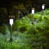 12packs LED Solar Garden Light Blanc-Nume Blanc Multiple Lantern Lanterne en acier inoxydable LED PAYON LA PAYSAGE ÉCLAIR