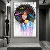 Abstract meisje olieverfschilderijen op canvas graffiti kunst aan de muur posters en prints moderne kunst aan de muur hangende foto's voor huisdecoratie6955299