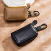 Luxury PU Läder Key Plånböcker Unisex Zipper Car Key Bag Fashion Mini Storage Väskor för damer och herrar Bilnycklar Plånbok