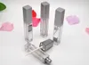 New 7ML LED Empty Lip Gloss Tubes Square Clear Lipgloss Refillable Bottles Container Plastic Lipgloss Makeup Packaging with Mirror and Light