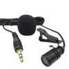3.5mm Wired Lavalier Clip Hands-free Speech Lapel Recording Pen Guide Microphone Mini Mic Single Mobile Phone PC Recording 2.5M