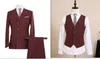 Custom Made Tweed Mannen Past Britse stijl Moderne Blazer 3 Stuks Mannen Pakken (jas + Pants + Vest) Custom Pak S-5XL