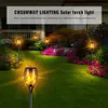 Impermeabile LED Solar Flame Light Decorazione da giardino Lampada da prato solare Lampada da torcia a fiamma Paesaggio esterno Cortile Luci da balcone