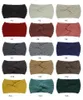 Turbante de lana elástica para invierno, 15 colores, diadema cálida torcida para mujer, diadema de punto cruzado para invierno, accesorios cómodos para el cabello para mujer