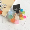 5 PcsSet Sweet Cute Acrylic Candy Colors Jelly Heart Small Flowers Children039s Rubber Band for Girl Fashion Hair Accessories3860796